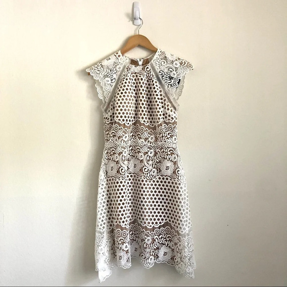 NWT Catherine Deane White Carry Lace Dress 4 - Picture 3 of 13